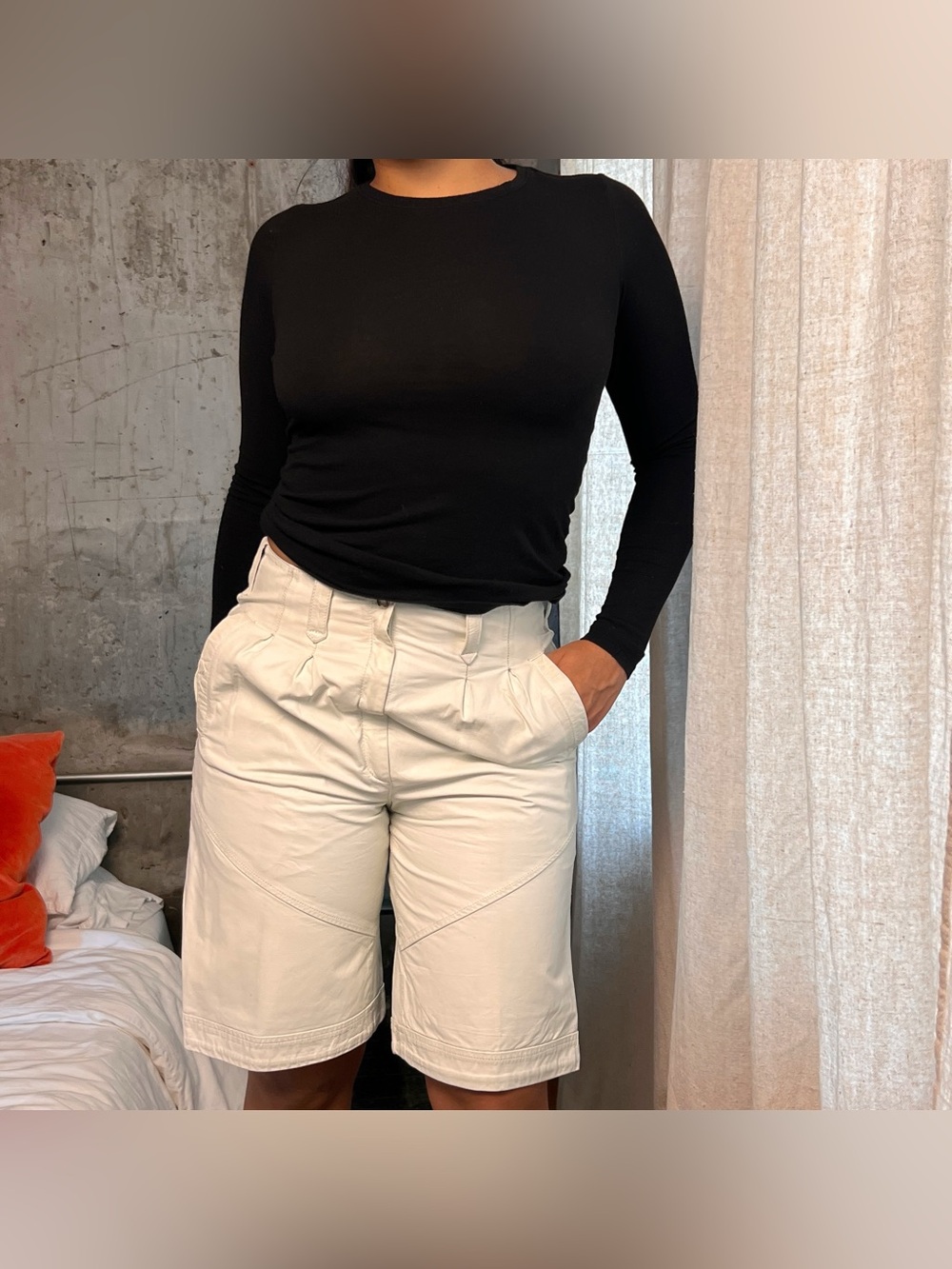 vintage leather shorts